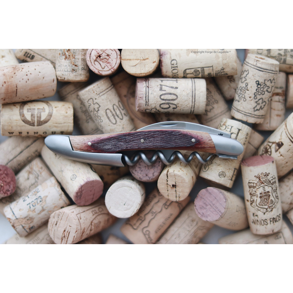 Sommeliers Messer satiniert mit Griff aus Fasseiche