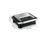 Kontaktgrill 2 000 W, Edelstahl, 3 Grillpositionen, Antihaft
