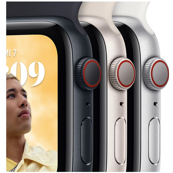 Apple Watch SE 2022 GPS 44mm Mitternacht Sportarmband Mitternacht