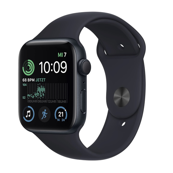 Apple Watch SE 2022 GPS 44mm Mitternacht Sportarmband Mitternacht