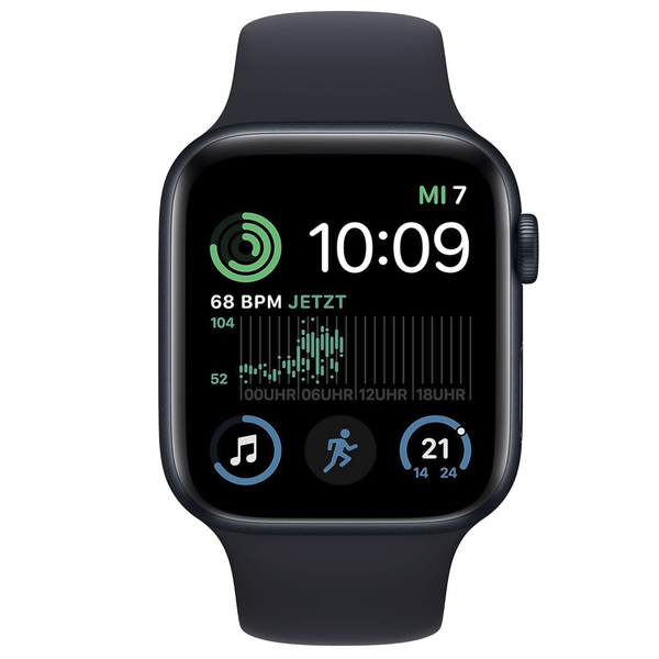 Apple Watch SE 2022 GPS 44mm Mitternacht Sportarmband Mitternacht